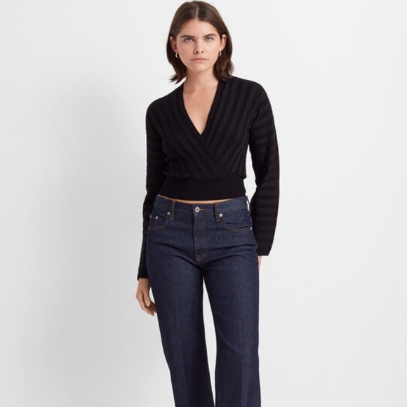 Club Monaco Cross Front Sweater - Picture 2 of 7